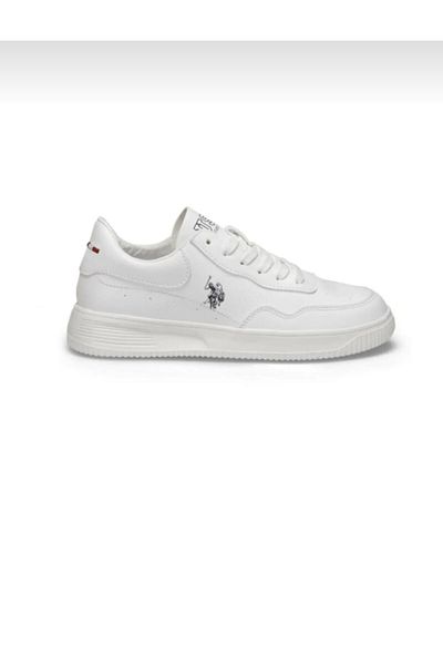 U.S. Polo Assn. Unisex Λευκά παπούτσια με κορδόνια