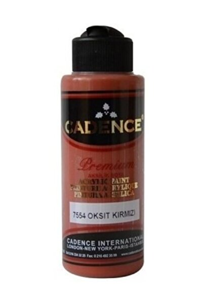 Cadence Akrilik Boya 7554-Oksit Kırmızı 120ml