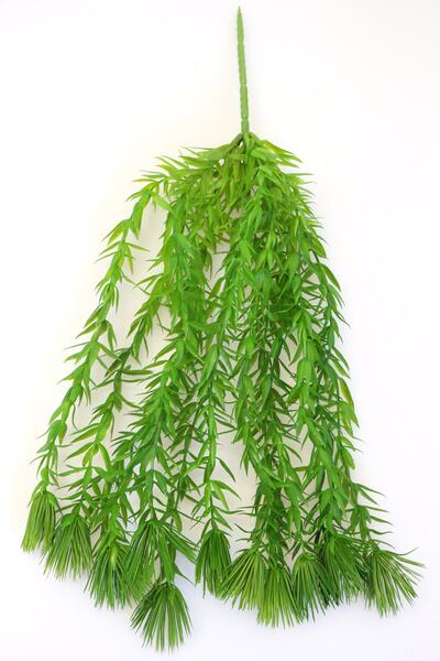 Yapay Çiçek Deposu نموذج قنفذ على شكل زهرة صناعية خضراء معلقة بشرابة مقاس 40 سم