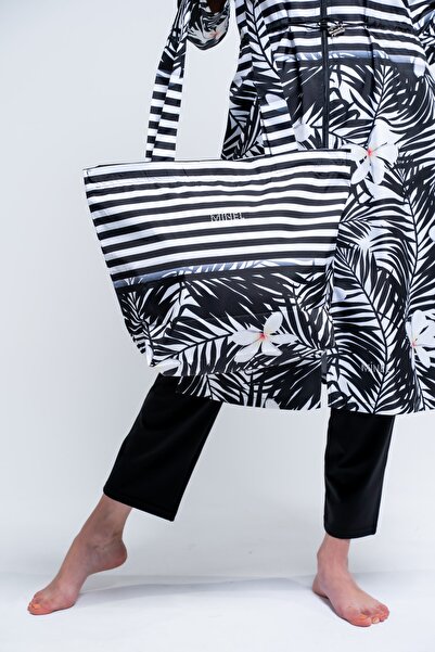 Minel Women's Floral Patterned Beach Bag Mnl-3142ç