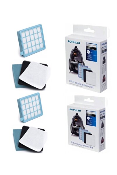 Popüler Philips Fc 8632 8633 Power Pro Active 2 Box Hepa Filter Set Compatible