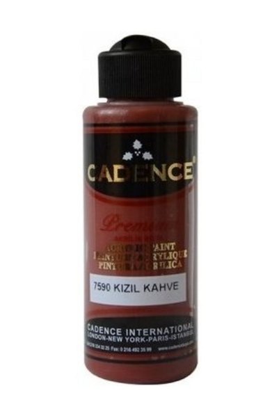 Cadence Akrilik Boya 7590-Kızıl Kahve 120ml