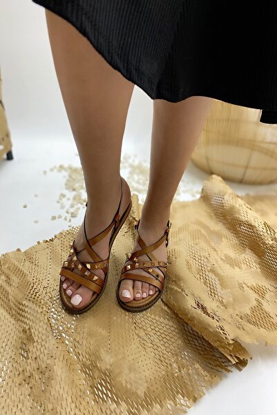 Ülkü Yaman Collection Kadın Hakiki Deri Sandalet