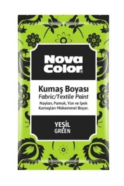 Nova Color Yeşil Toz Kumaş Boyası 12 gr 12 Adet