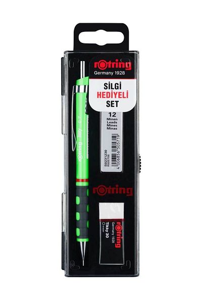 Rotring Tikky Versatil 0.7 Neon Green School Set