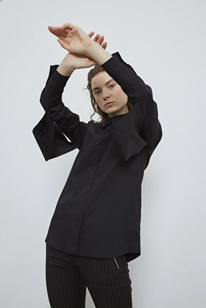 VERDA Kadın Kolları Aller Detaylı Gömlek