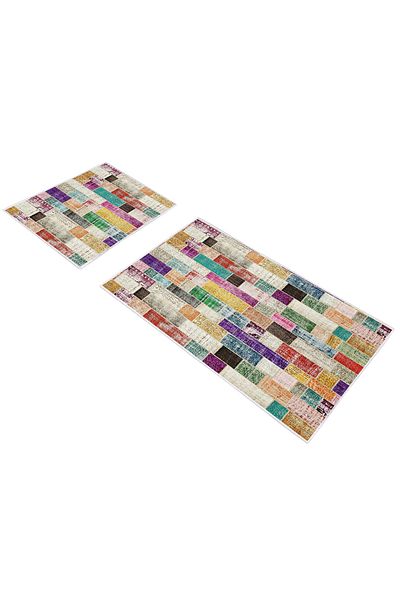 Alanur Home Σετ ψηφιακού καθίσματος τουαλέτας Dekoreko 1879 Pattern 1