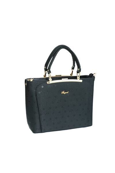 Elegant Kurtuluş Çanta Bayan El Ve Omuz Çantası Baskılı Siyah 827