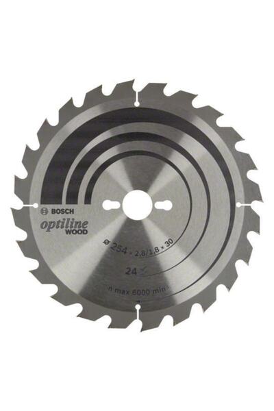 Bosch Optiline Wood 254*30mm 24diş (gts 10) Daire Testere Bıçağı
