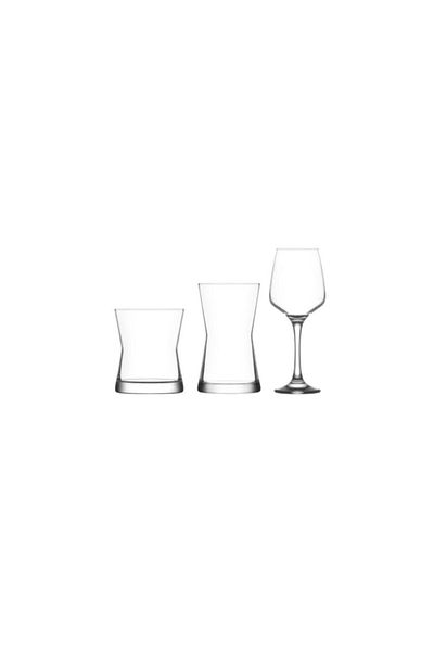 LAV 18 Piece Deep Dowry Set - Glass Water Soft Drink