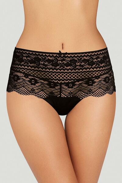 Kom Çiçekli Dantelli Kadın Brazilian Külot Bridal Şort