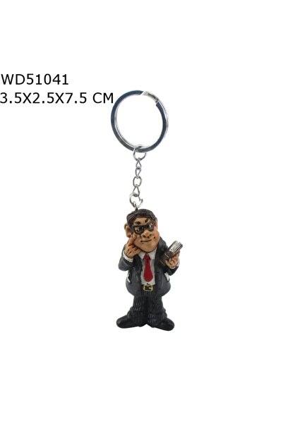 E-Hediyeci Erkek Öğretmen Figürlü Biblo Heykel Anahtarlık