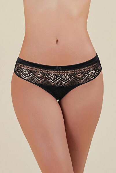 Kom Motifli Koton modal dantelă Slip pentru femei Gabriel