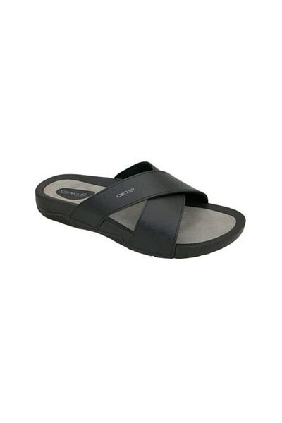 Ceyo Men's Black Slippers 9877