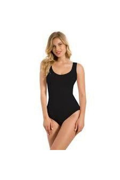 Emay Seamless Women's Body Corset with Thick Straps and Snaps at the Bottom