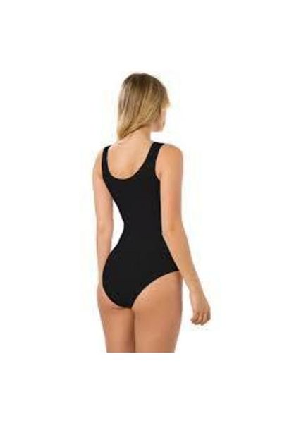 Emay Seamless Women's Body Corset with Thick Straps and Snaps at the Bottom