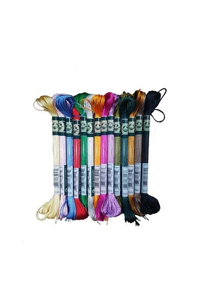 Dmc Satin Set (sunni Silk) Balım Knitting House Special 14 Color Set Tone To Tone