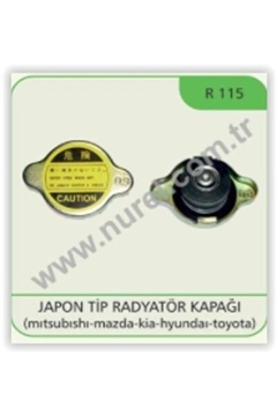 NUREL R115 Radyatör Kapağı 0.9 Bar Japon Tipi Mitsubishi Mazda Kia-hyundai To...
