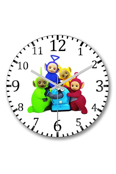 Baskı Dükkanı ساعة حائط تليتبيز من الزجاج الحقيقي المنحني