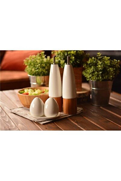 Bambum Olivera 5 Parça Yağ Sirke - Baharat Seti