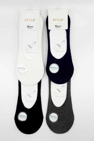 Style جوارب باليرينا نسائية بامبو سادة 12 قطعة
