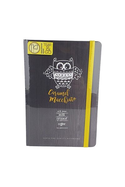Gıpta كتاب القهوة 17x24 120 Yp مطاط أصفر مربعات