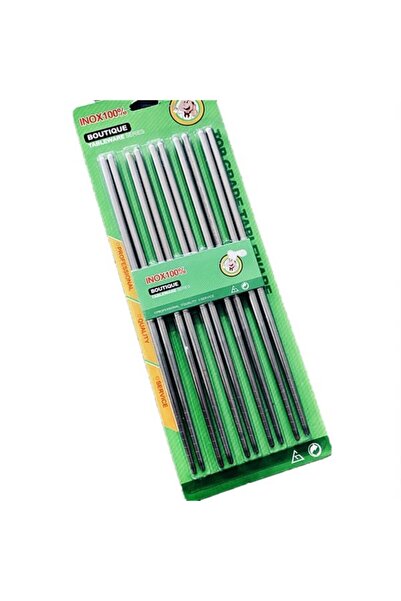 Hediye Deposu Metal Chopstick 5'li Paslanmaz Çelik Çin Çubuğu