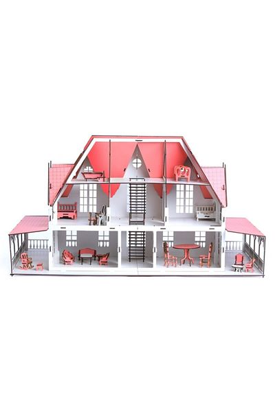 Pershang Large House with Wooden Goods 3D Puzzle