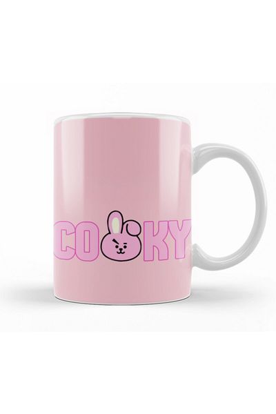 Baskı Dükkanı Bt Cooky Bts Mug Cup Porcelain