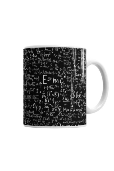 Baskı Dükkanı E=mc2 Formula Mathematics Formula Mug Glass Porcelain