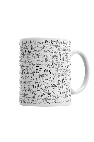 Baskı Dükkanı E=mc2 Formula Mathematics Formula Mug Glass Porcelain