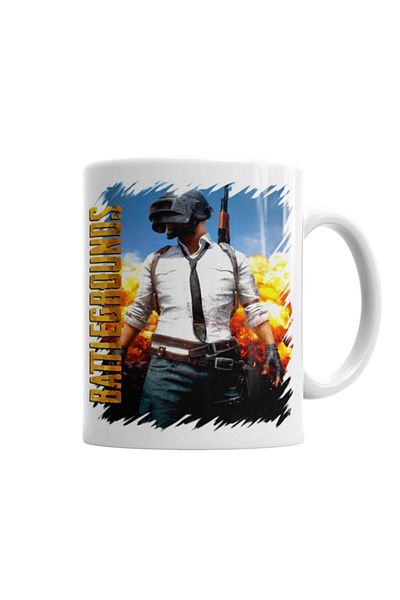 Baskı Dükkanı Battlegrounds Games Pubg Mug Glass Porcelain