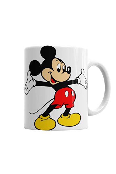 Baskı Dükkanı Mickey Mouse Kupa Bardak Porselen