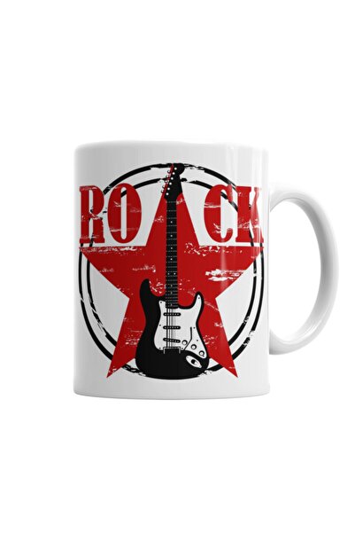 Baskı Dükkanı Rock Star Mug Cup Porcelain