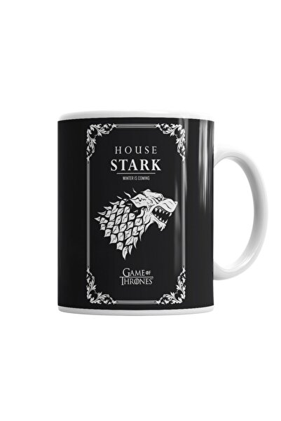 Baskı Dükkanı Game Of Thrones House Stark Kupa Bardak Porselen