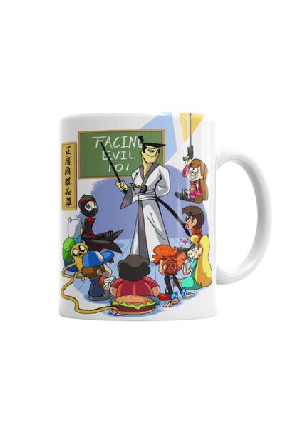 Baskı Dükkanı كوب Adventure Time Samurai Jack Princess Bubblegum Marce