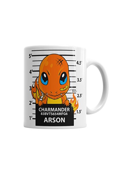 Baskı Dükkanı كوب تشارماندر باد بوي بوكيمون من البورسلين