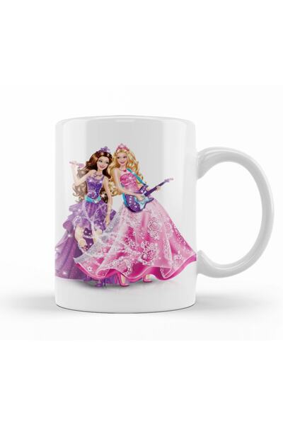 Baskı Dükkanı Barbie Kupa Bardak Porselen