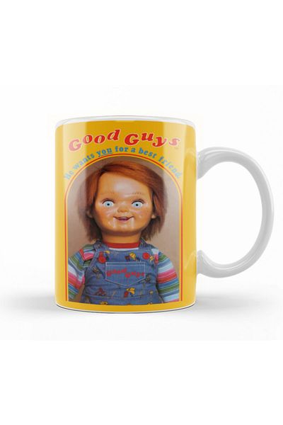 Baskı Dükkanı Chucky He Wants You For A Best Friend Mug Glass Porcelain