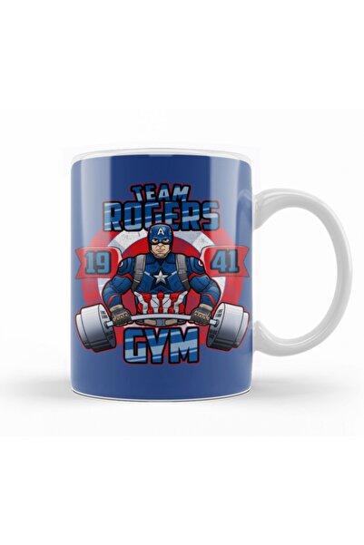 Baskı Dükkanı كوب من البورسلين لفريق كابتن أمريكا روجرز
