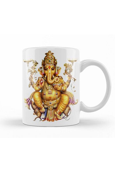 Baskı Dükkanı Ganesha Mug Cup Porcelain