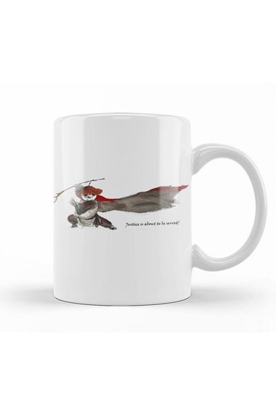 Baskı Dükkanı Kung Fu Panda Mug Cup Porcelain