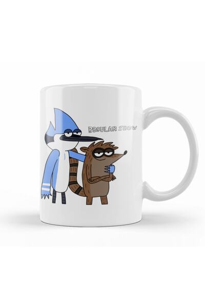Baskı Dükkanı Regular Show Kupa Bardak Porselen