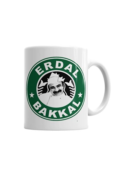 Baskı Dükkanı Çay Erdal Bakkalda Içilir Erdal Bakkal Kupa Bardak Porselen