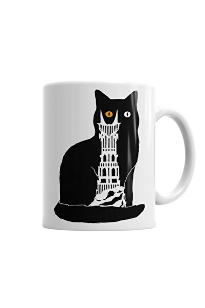 Baskı Dükkanı Lord Of The Rings Cat Mug Cup Porcelain