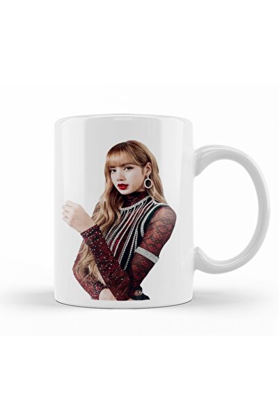 Baskı Dükkanı كوب ليزا بلاك بينك من البورسلين