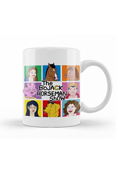 Baskı Dükkanı The Bojack Horseman Show Kupa Bardak Porselen