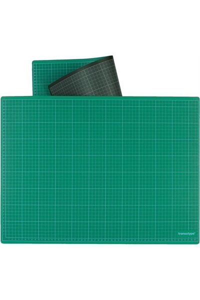 Transotype Cutting Mat Green/black - A3