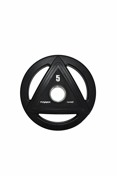 Genel Markalar Siyah Hand Profesyonel Kauçuk Kaplı Olimpik Plaka 5 kg