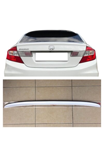 ŞüsCarOto Honda Civic Fb7 12-16 Bagaj Üstü Spoiler Bagaj Çıtası Parlak Beyaz